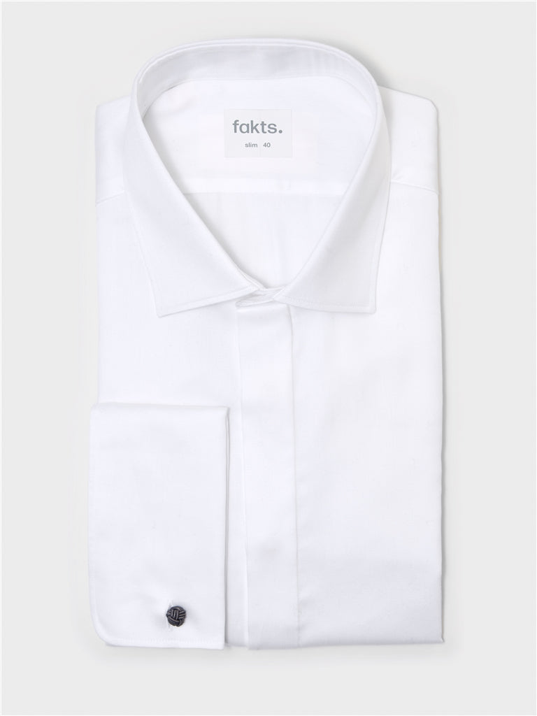 fakts. Weiss Shirt Slim Fit Gala